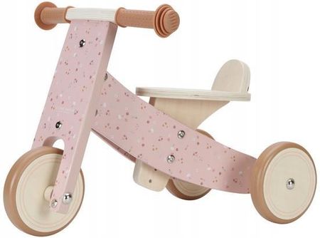 Little Dutch Drewniany rowerek trójkołowy Pink FSC-7123