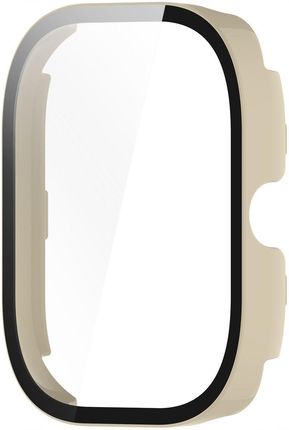 Bizon Etui Case+Glass Watch Do Xiaomi Redmi 4 Beżowe (5904665338049)