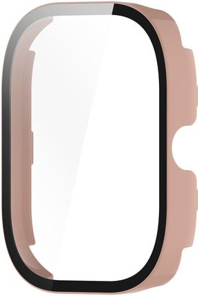 Bizon Etui Case+Glass Watch Do Xiaomi Redmi 4 Różowe (5904665338018)
