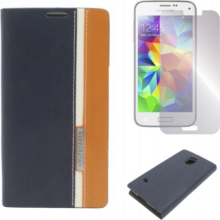 Gsm Hurt Do Samsung Galaxy S5 Mini G800F Wallet Mute Granatowo-Brązowe (10925 )