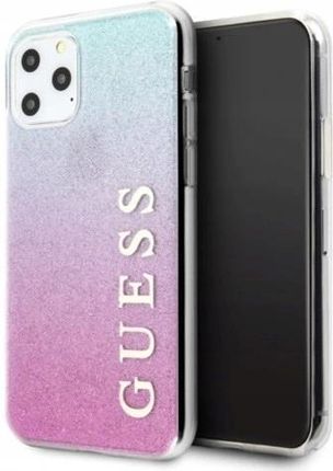 Guess Glitter Gradient Ombre Pink Blue Iphone 12 Pro Max