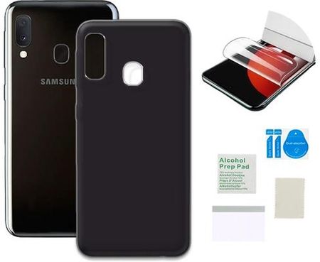 Martech Matowe Do Samsung Galaxy A20E Czarny Folia Ochronna Tpu