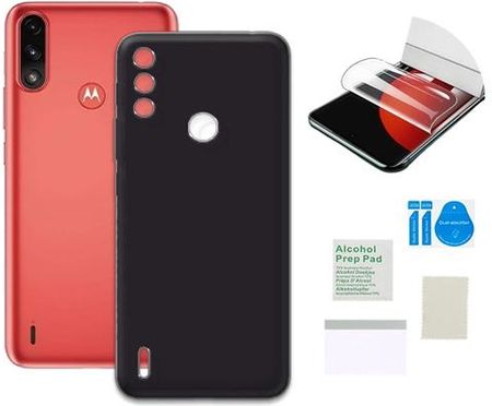 Martech Matowe Do Motorola Moto E7 Power Czarny Folia Ochronna Tpu