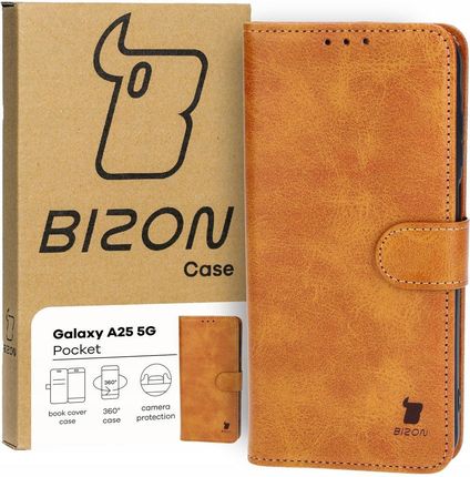 Bizon Pocket Do Galaxy A25 5G Brązowe