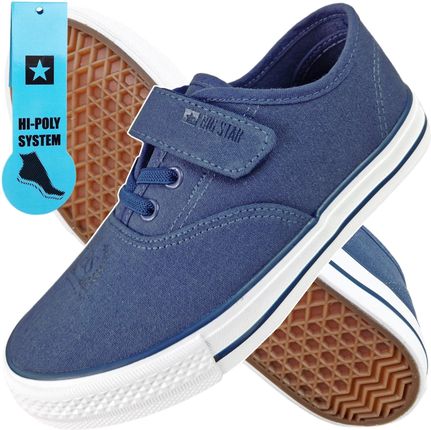 Trampki Big Star dziecięce Tenisówki na gumki rzepy Buty granat NN374011 31