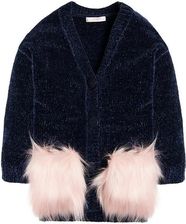 Zdjęcie SWETER DZIEWCZĘCY ROZPINANY GRANATOWY FUTERKOWE KIESZENIE 152CM COOL CLUB - Pobiedziska