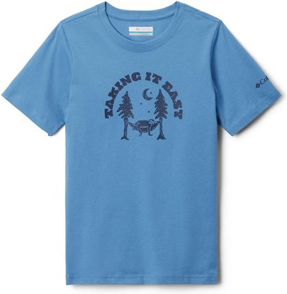 Dziecięca Koszulka z krótkim rękawem Columbia Valley Creek Short Sleeve Graphic Shirt 1989781479 – Niebieski