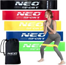 Zdjęcie Neo-Sport Zestaw Taśm Oporowych Do Ćwiczeń Ns-959 5szt. (195900) - Wrocław