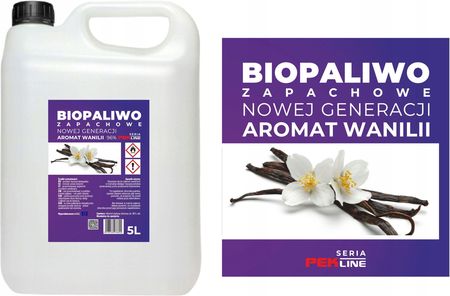 Pek-line Bioetanol Biopaliwo Bio Paliwo Zapachowe Biokominek Aromat Wanilii 5l