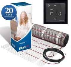 Devi Dtif Devimat 150T 1500W 10,0m2 + Smart Wi-Fi Czarny 140F0457 + 140F1143 + Puszka