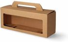 Pudełko karbowane na 3 słoiki, 265x87x97mm z oknem