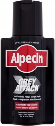 Alpecin Grey Attack Szampon Do Włosów Włosy Osłabione Włosy Siwe 200ml