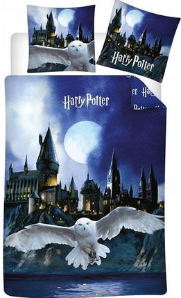 Pościel Harry Potter Dwustronna Sowa Hedwiga Hary Poter 140X200 Oryginalna