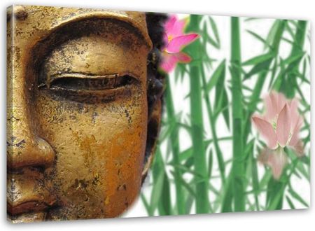 Feeby Obraz Na Płótnie Budda Z Bambusami 90X60