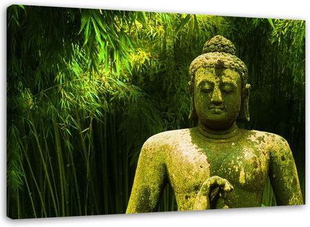 Feeby Obraz Na Płótnie Budda Las Bambusowy Natura 60X40