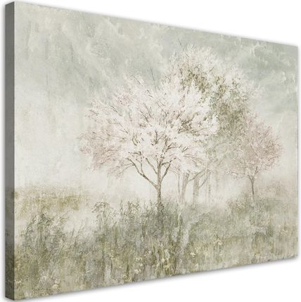 Feeby Obraz Na Płótnie Kwitnące Drzewo Na Łące 90X60