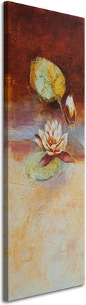 Feeby Obraz Na Płótnie Kwiat Lilii Wodnej Jak Ręcznie Malowany 40X120