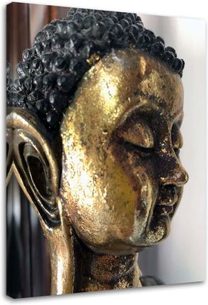 Feeby Obraz Na Płótnie Złoty Budda Zen Spa Feng Shui 60X90