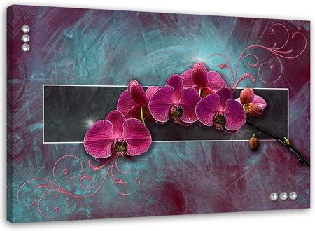 Feeby Obraz Na Płótnie Orchidea Kwiat Różowy Spa 3D 100X70