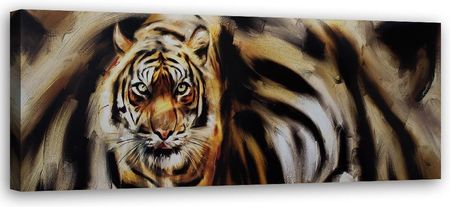 Feeby Obraz Na Płótnie Tygrys Jak Ręcznie Malowany 90X30