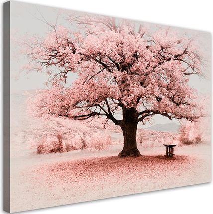 Feeby Obraz Różowe Drzewo Abstrakcja Natura 90X60