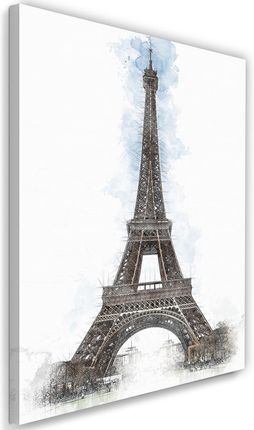 Feeby Obraz Na Płótnie Wieża Eiffla Jak Ręcznie Malowana Cornel Vlad 40X60