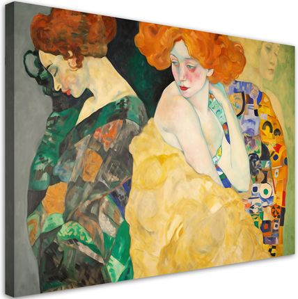 Obraz Na Płótnie Abstrakcyjne Kobiety G. Klimt 100X70