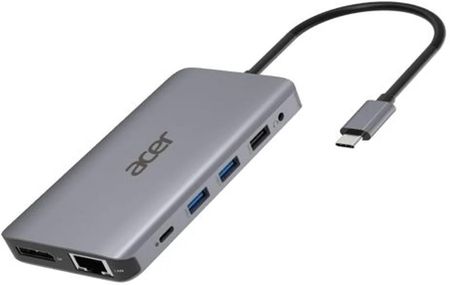 Acer Dok-Stacja 12W1 Type C Dongle: 2Xusb3.2, 2Xusb2.0, 1Xsd/Tf, 2Xhdmi, 1Xpd, 1Xdp, 1Xrj45, 1X3.5 Audio (ACERHPDSCAB009)