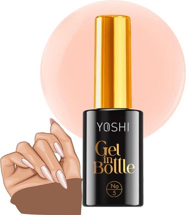 Yoshi Gel In Bottle #5 Żel Baza Hybrydowa Kolor Naturalny Różowy 10ml Opakowanie 1szt.