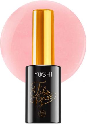 Yoshi Baza Do Paznokci Fiber Base Uv Hybrid No. 4 Kolor Róż Z Drobinkami 10ml