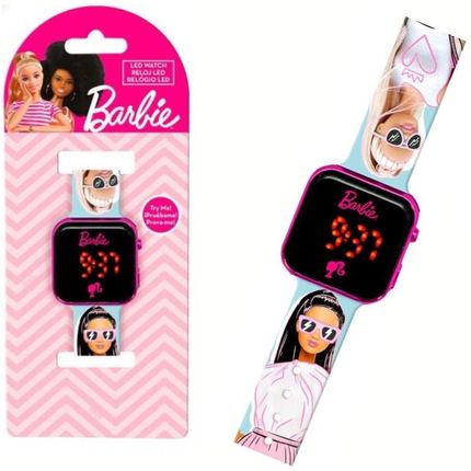 Zegarek cyfrowy LED na rękę BARBIE z kalendarzem dla dzieci KIDS BB00033