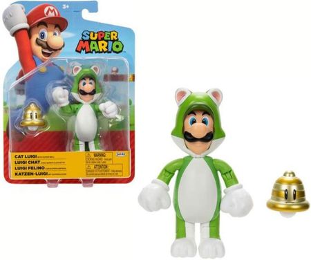 Jakks Pacific Super Mario Figurka Cat Luigi 10cm Nintendo s33 41637
