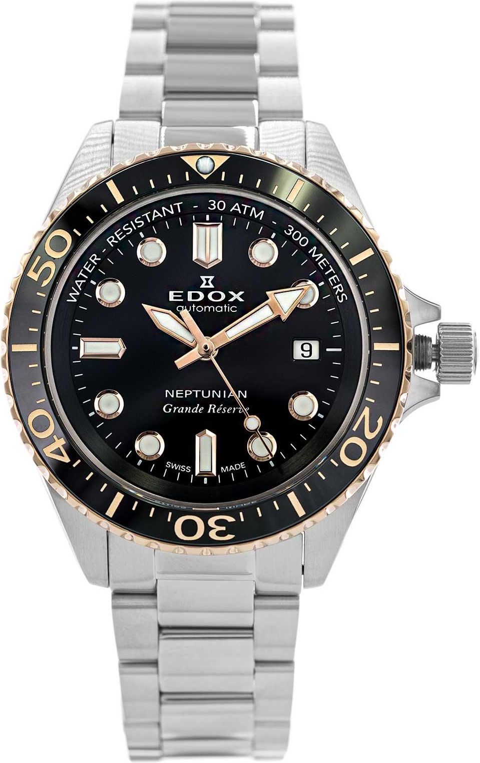 Edox NEPTUNIAN GRANDE RESERVE 80801 3NRM NIR - Zegarki