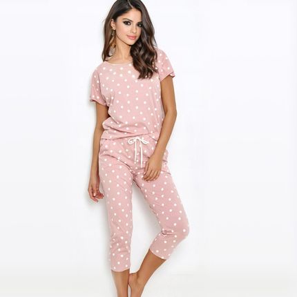 Taro piżama damska bawełna Chloe różowy rozmiar XL