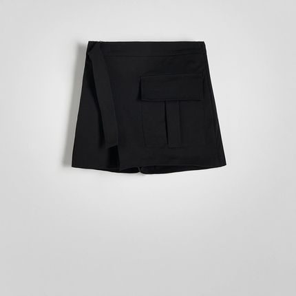 Reserved - Spódnico-spodnie z bawełny - Czarny