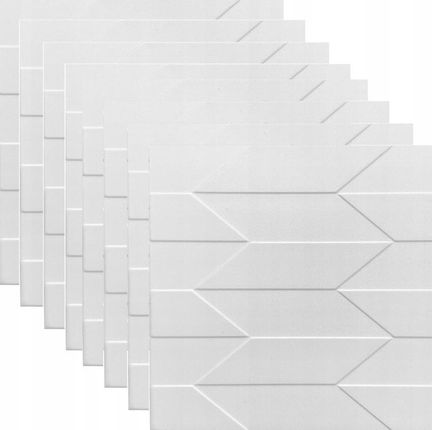 System Decor Panele Kasetony Ścienne Sufitowe Białe Jodełka Deska 0849 2m2