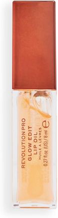 Revolution Pro Glow Edit Shimmer Lip Oil Olejek Do Ust 8ml Forever Orange
