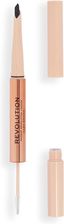 Revolution Fluffy Brow Filter Duo Farba Do Brwi 1ml Dark Brown
