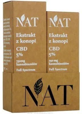 Natmedical Nat Szwajcarski Ekstrakt Z Konopi Olejek Cbd 5% 15ml + Olejek Cbd 5% 5ml