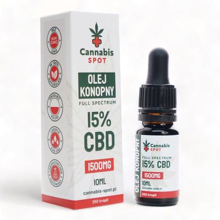 Cannabis Spot Olejek Cbd 15% 1500 Mg Full Spectrum 10ml