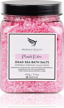Moksha Beauty Naturalna Sól Z Morza Martwego Detoks Pepperm 450 g