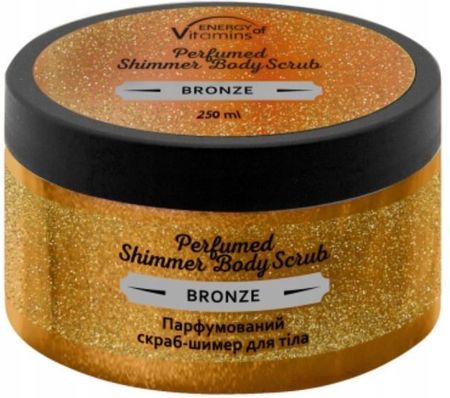 Energy Of Vitamins Perfumed Shimmer Body Scrub Perfumowany Peeling Brązujący Do Ciała 250 ml