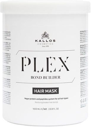 Kallos Plex Hair Mask Maseczka Regenerująca Do Włosów Zniszczonych Zabiegami Chemicznymi 1000 ml