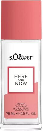 S.Oliver Here And Now Woman Dezodorant W Naturalnym Sprayu 75 ml