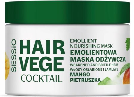 Chantal Sessio Hair Vege Emolientowa Maska Odżywcza Mango I Pietruszka 250 ml