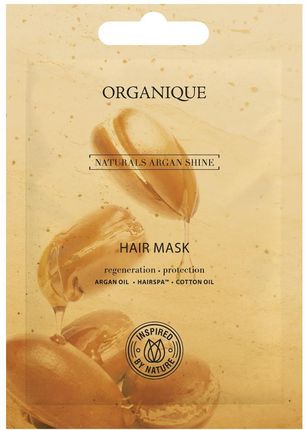 Organique Hair Mask Naturals Argan Shine Maska Do Włosów Regenerująco Ochronna 10 ml