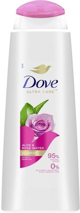Dove Ultra Care Aloe Rose Water Odwieżający Szampon Do Każdego Typu Włosów 400 ml