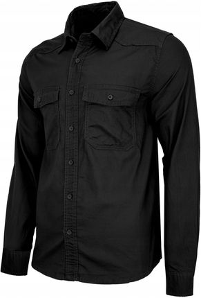 Koszula z długim rękawem Brandit Flannel Shirt Black XL