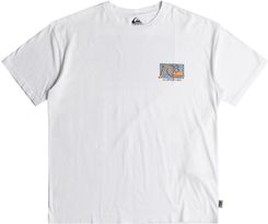 Męska Koszulka z krótkim rękawem Quiksilver Take US Back Bubble SS Eqyzt07652-Wbb0 – Biały