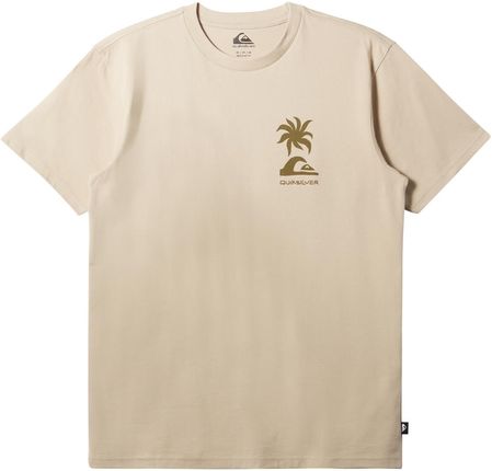 Męska Koszulka z krótkim rękawem Quiksilver Tropical Breeze Aqyzt09562-Thz0 – Beżowy